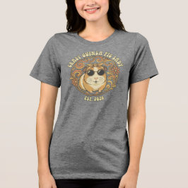 Camiseta Triblenda Crazy Guinea Pig Lady T-Shirt | Funny Vintage