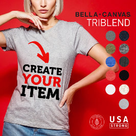 Camiseta Triblenda CREA-TU-PROPIO DIY Personalizado carga tu diseño