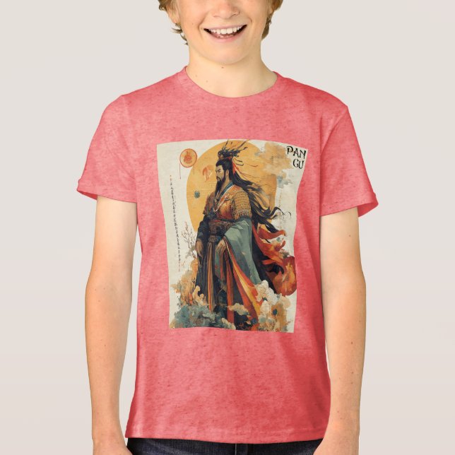 Camiseta Triblenda Creación de embudo Tradicional de la mitología chi (Anverso)