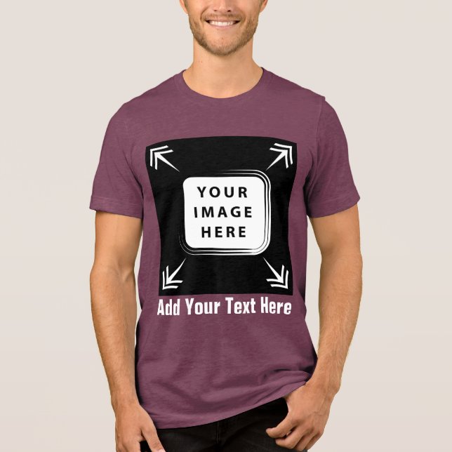 Camiseta Triblenda Crear su propia plantilla de Personalizado Regalos (Anverso)