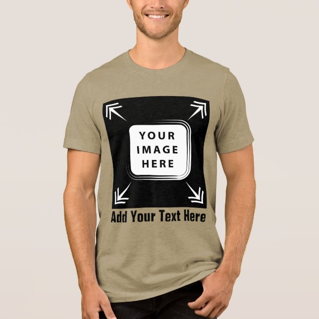 Camiseta Triblenda Crear su propia plantilla de Personalizado Regalos (Anverso)