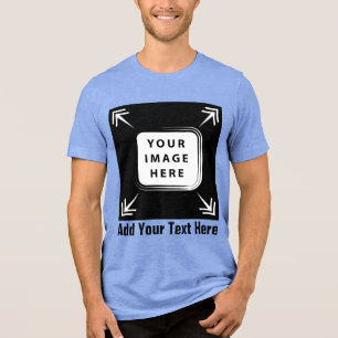 Camiseta Triblenda Crear su propia plantilla de Personalizado Regalos