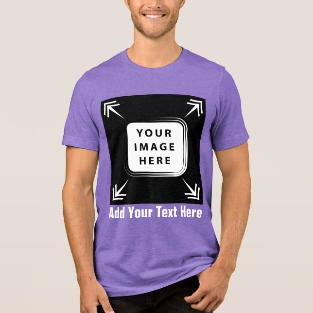 Camiseta Triblenda Crear su propia plantilla de Personalizado Regalos (Anverso)