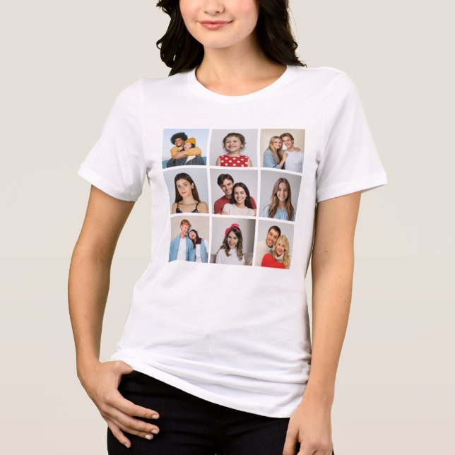 Camiseta Triblenda Crear su propio Collage de fotos 9 (Anverso)