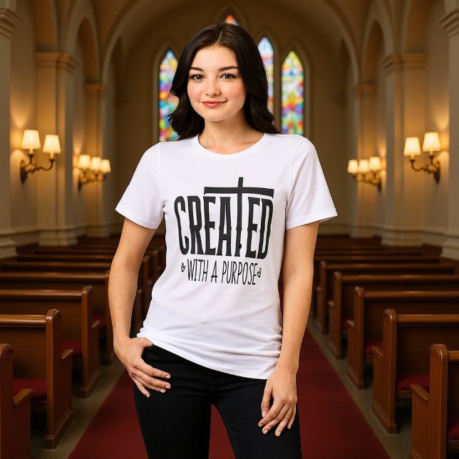Camiseta Triblenda Created With A Purpose Christian Identity Tee (Subido por el creador)