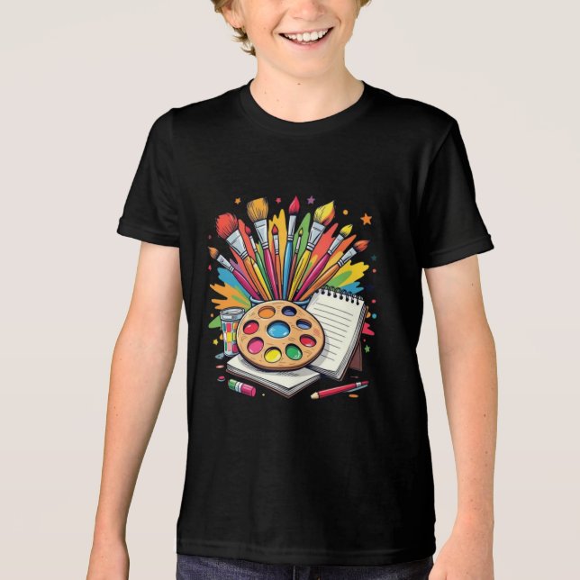 Camiseta Triblenda Creative crew art class (Anverso)
