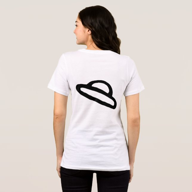 Camiseta Triblenda Creatividad espacial en tu puerta (Reverso Completo)