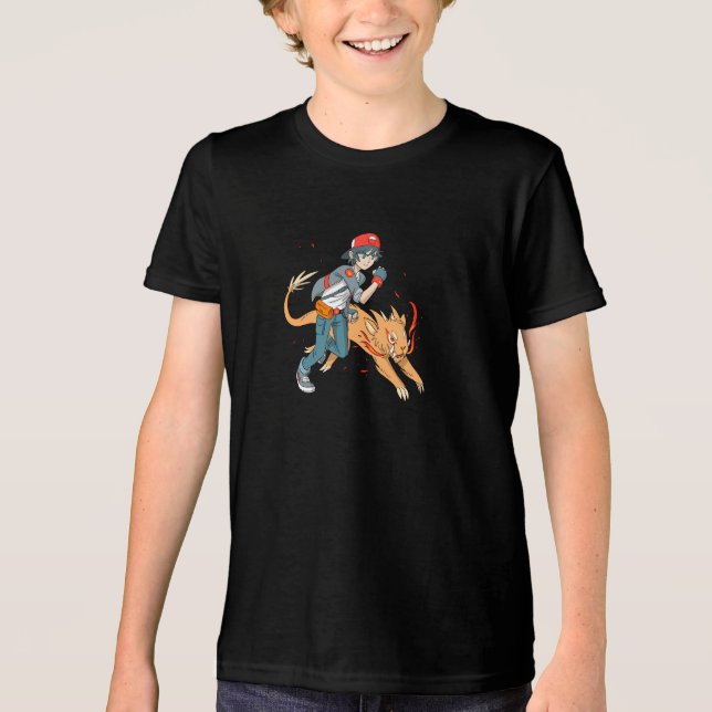 Camiseta Triblenda Creatura de fantasía inspirada en el dúo animado d (Anverso)