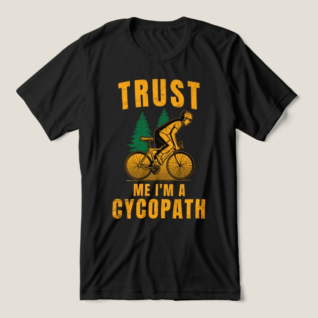 Camiseta Triblenda Créeme, soy un amante de las bicicletas Cycopath (Diseño delantero )