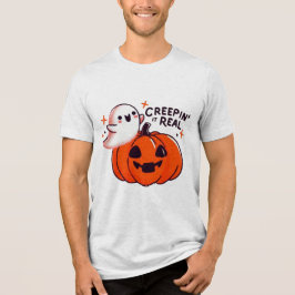 Camiseta Triblenda Creepin’ It Real - Friendly Ghost & Pumpkin