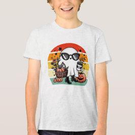 Camiseta Triblenda Creepy Funny Halloween Casual Ghost