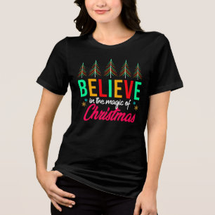 Camiseta Triblenda Creer en la magia de los Navidades-82303