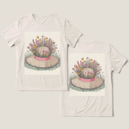 Camiseta Triblenda Crema de flores de Gorra de jardín