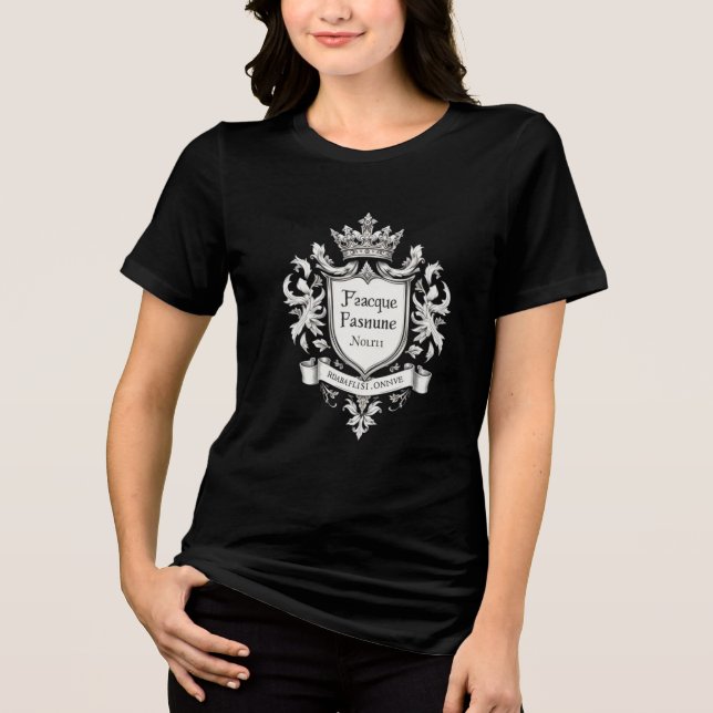 Camiseta Triblenda "Crest de familia personalizada T-Shirt - Herald P (Anverso)