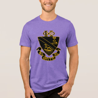 Camiseta Triblenda Crest de Phi Chi Theta | Oro y Negro