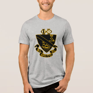 Camiseta Triblenda Crest de Phi Chi Theta | Oro y Negro