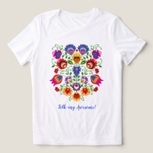 Camiseta Triblenda Crest Flor de Łowicz