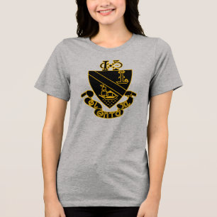 Camiseta Triblenda Crestá de Phi Chi Theta Oro y Negro