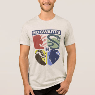 Camiseta Triblenda Crestón estampado vintage de HOGWARTS™