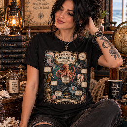 Camiseta Triblenda Criaturas de las Profundidades, Naturalista Curios