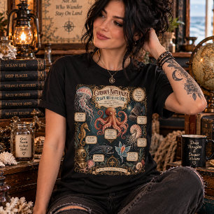 Camiseta Triblenda Criaturas de las Profundidades, Naturalista Curios