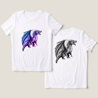 Camiseta Triblenda "Criaturas Legendarias: Intrincado Blanco y Negro 