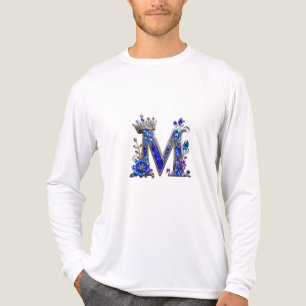 Camiseta Triblenda Cristal Zafiro Real M Corona Monograma