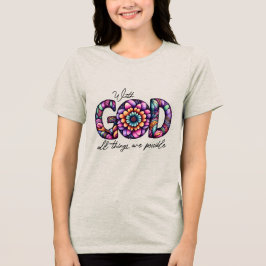 Camiseta Triblenda Cristian Con Dios Todo Es Posible