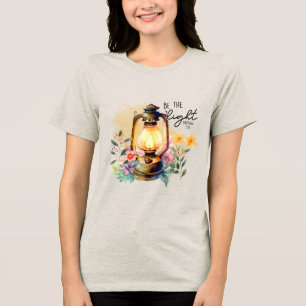 Camiseta Triblenda Cristiano Personalizado Sé la Luz