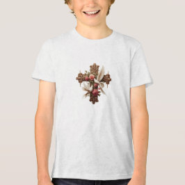 Camiseta Triblenda Cross with Doves – Christian Faith Inspirational D