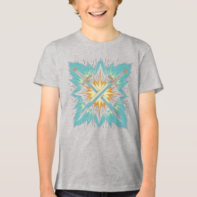Camiseta Triblenda Crossed Fantasy Arrows with Glowing Energy – Dynam (Anverso)