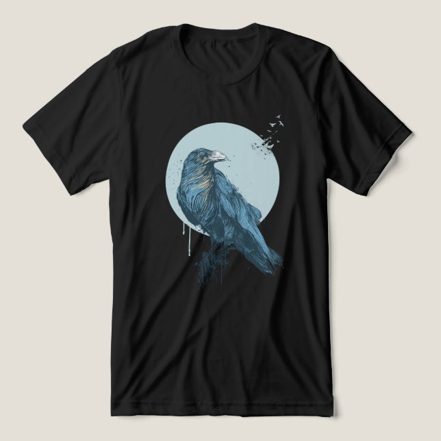 Camiseta Triblenda Crow azul T-Shirt (Diseño delantero )