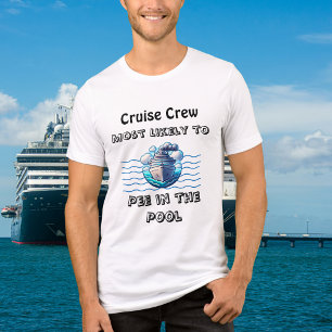 Camiseta Triblenda Crucero de piscina lindo 'Más probable a personali
