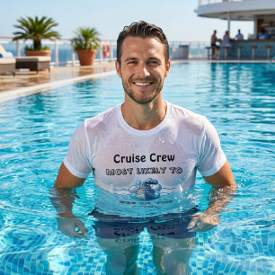 Camiseta Triblenda Crucero de piscina lindo 'Más probable a personali