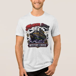 Camiseta Triblenda Crucero Misterioso Barco Asesino Diseño Vintage De