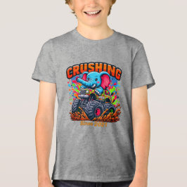 Camiseta Triblenda Crushing Since 2021 – Cute Elephant with Truck