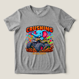Camiseta Triblenda Crushing Since 2021 – Cute Elephant with Truck