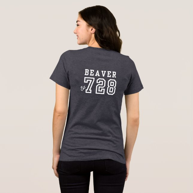 Camiseta Triblenda CSP de las mujeres EXT # (Reservado para Tara) (Reverso Completo )