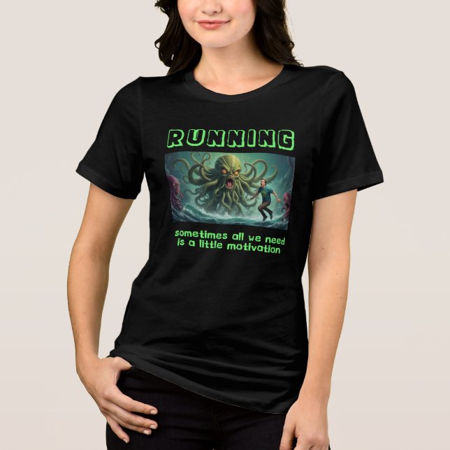 Camiseta Triblenda Cthulhu es gracioso y lleva la motivación (Anverso)