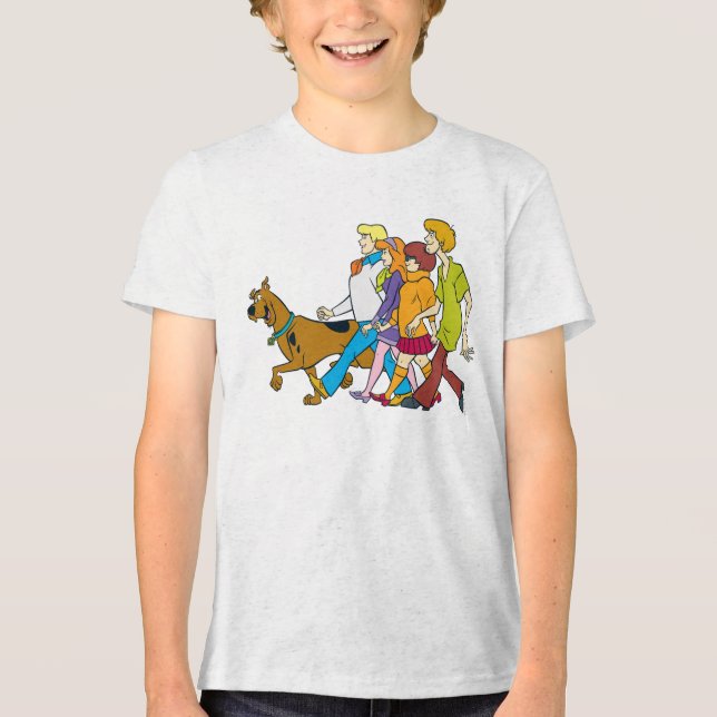 Camiseta Triblenda Cuadrilla entera 18 Mystery Inc (Anverso)