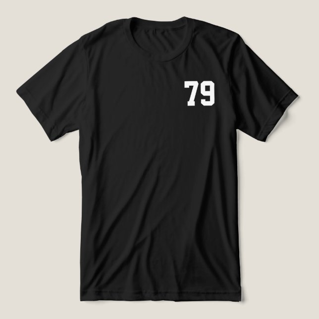 Camiseta Triblenda Cualquier año - Personalizado - nacido en el año 1 (Diseño delantero )