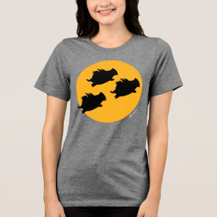 Camiseta Triblenda CUANDO LOS CERDOS VOLAN A TRAVÉS DE LA LUNA, por S