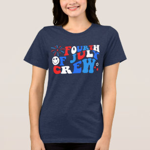 Camiseta Triblenda CUARTO DE JULIO DE LA TRIPULACIÓN Fuegos artificia