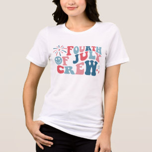 Camiseta Triblenda CUARTO DE JULIO DE LA TRIPULACIÓN Fuegos artificia