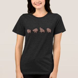 Camiseta Triblenda Cuatro pequeños elefantes