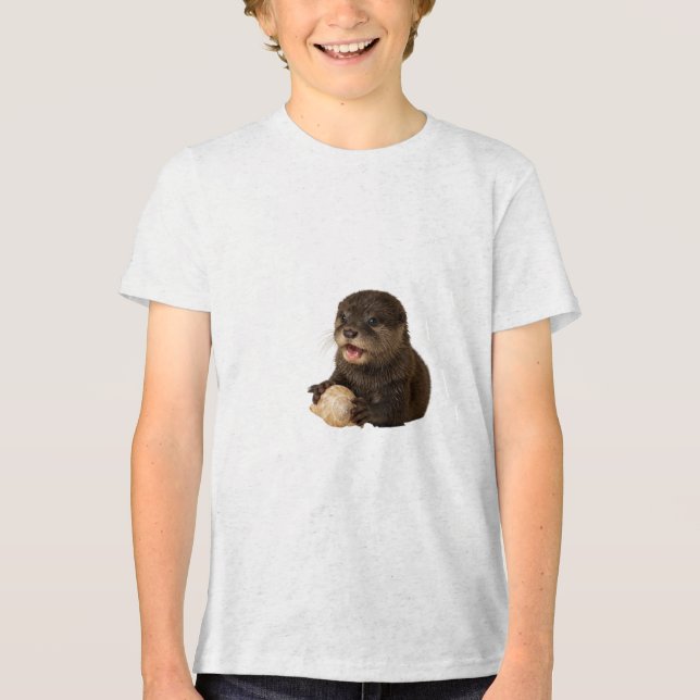 Camiseta Triblenda Cubo de ordeñador con concha (Anverso)