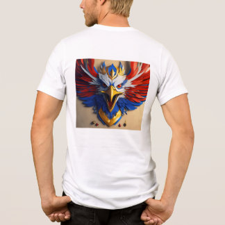 Camiseta Triblenda Cuello redondo, cintura impresa en el águila