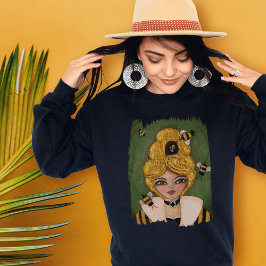 Camiseta Triblenda Cuidad Queen Bee Hive Chica capricho Arte original