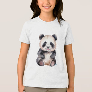 Camiseta Triblenda Cuidada panda de bebé