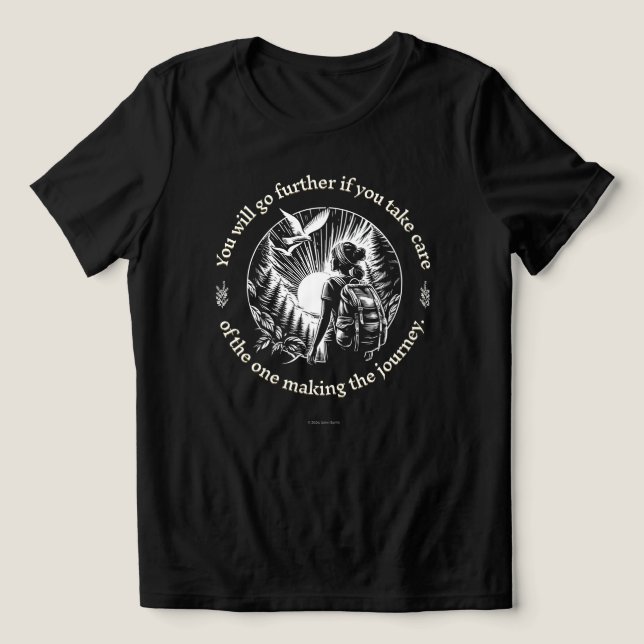 Camiseta Triblenda Cuidate De Tu Propia Camiseta Para Las Mujeres (Diseño delantero )